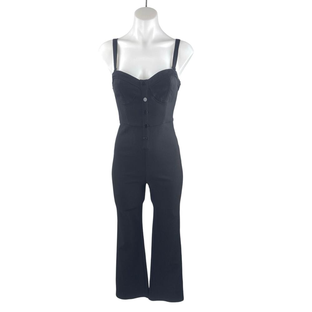 Urban Outfitters Betty Sleeveless Button Up Bustier Cami Tank Romper Jumpsuit XS